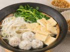 はんぺんのふわふわ鶏団子のもやし鍋