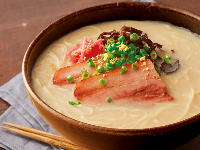 糖質0g麺の豚骨ラーメン風